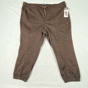 Stitch Star Pull On Jogger Women's 3X Leopard Print Slim Fit Ankle Hi Rise NWT